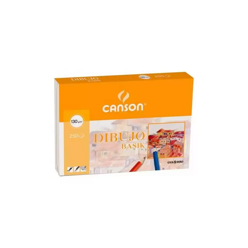 (C200402766) CANSON PAPEL GUARRO BASIK A3 LISO 130GR -250 HOJAS-