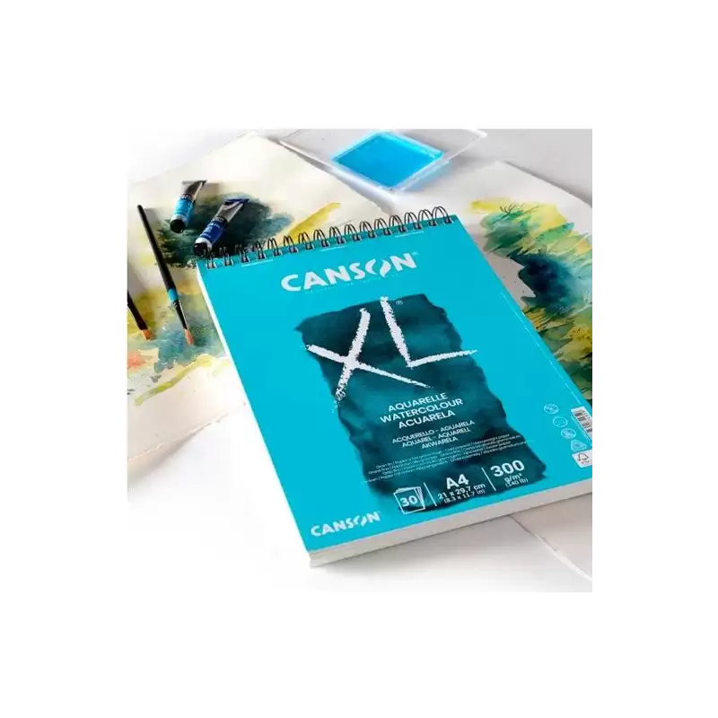 (C400082843) CANSON BLOC DIBUJO XL AQUARELLE 20H A5 BLANCO