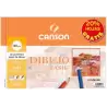 (C400110484) CANSON BLOC DIBUJO BASIK ESPIRAL 20H+20% GRATIS A4+ 130GR MICROPERFORADO BLANCO NATURAL -10U-
