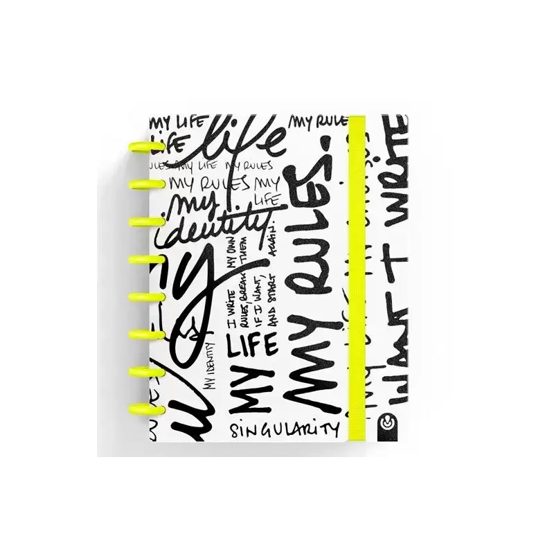 (66017080) CARCHIVO CUADERNO INGENIOX EDIT MY LIFE A5 80H 100GR RAYAS AMARILLO NEÓN