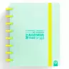 (66053517) CARCHIVO AGENDA DE DISCOS INGENIOX SIN FECHA A5 80H 100GR SV NEÓN MENTA PASTEL