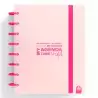 (66053525) CARCHIVO AGENDA DE DISCOS INGENIOX SIN FECHA A5 80H 100GR SV NEÓN ROSA PASTEL
