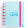 (66053530) CARCHIVO AGENDA DE DISCOS INGENIOX SIN FECHA A5 80H 100GR SV NEÓN AZUL PASTEL
