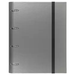 (12257408) CARCHIVO CARPETA ANILLAS 4X35MM CARPEBLOCK METAL C/RECAMBIO 100H A4 90GR 1 BANDA COLOR CARTÓN PLASTIFICADO GRIS