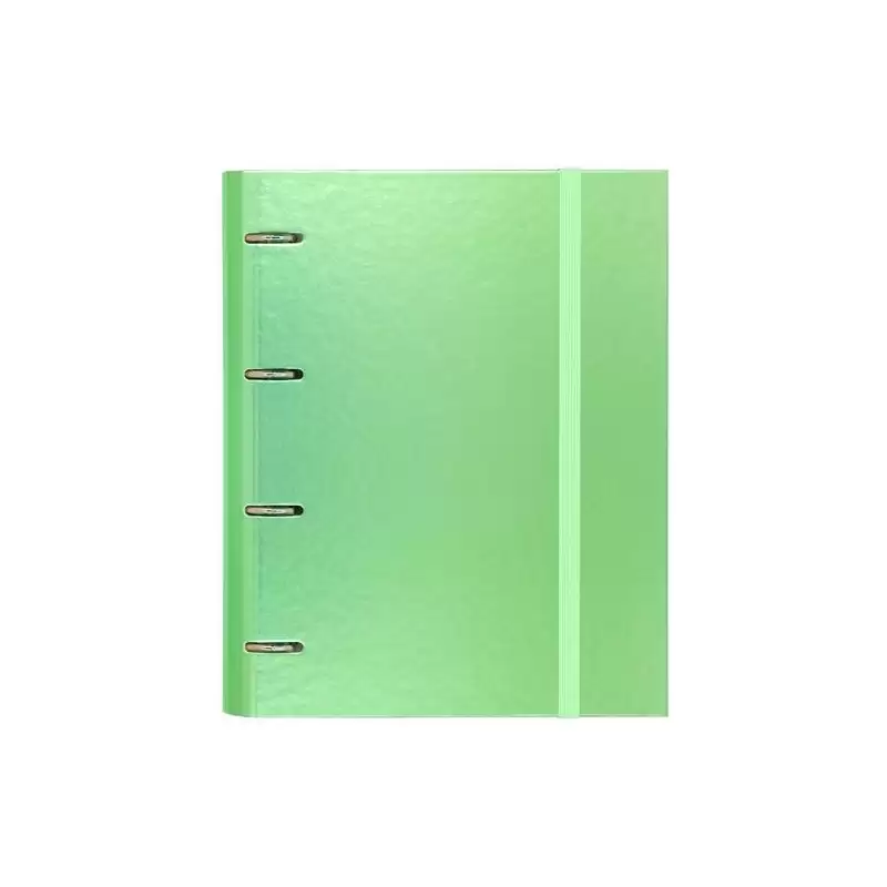 (12257421) CARCHIVO CARPETA ANILLAS 4X35MM CARPEBLOCK METAL C/RECAMBIO 100H A4 90GR 1 BANDA COLOR CARTÓN PLASTIFICADO VERDE