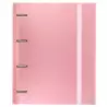 (12257425) CARCHIVO CARPETA ANILLAS 4X35MM CARPEBLOCK METAL C/RECAMBIO 100H A4 90GR 1 BANDA COLOR CARTÓN PLASTIFICADO ROSA