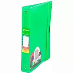 (12371451) CARCHIVO CARPETA ANILLAS 4 X 40MM A4+ C/GOMA PP DUNE VERDE