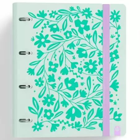 (12457445) CARCHIVO CARPETA ANILLAS 4X35MM CARPEBLOCK 360 C/RECAMBIO 100H 90GR 4 SEPARADORES PP RÍGIDO FOAM VERDE PASTEL