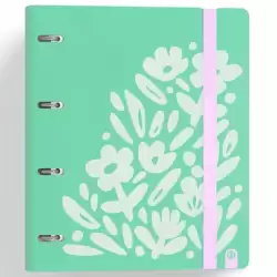 (12457447) CARCHIVO CARPETA ANILLAS 4X35MM CARPEBLOCK 360 C/RECAMBIO 100H 90GR 4 SEPARADORES PP RÍGIDO FOAM VERDE