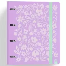 (12457448) CARCHIVO CARPETA ANILLAS 4X35MM CARPEBLOCK 360 C/RECAMBIO 100H 90GR 4 SEPARADORES PP RÍGIDO FOAM VIOLETA