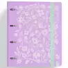 (12457448) CARCHIVO CARPETA ANILLAS 4X35MM CARPEBLOCK 360 C/RECAMBIO 100H 90GR 4 SEPARADORES PP RÍGIDO FOAM VIOLETA
