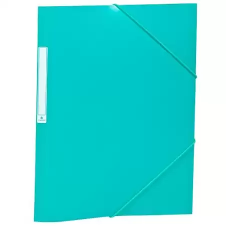 (2033K16) CARCHIVO CARPETA 3 SOLAPAS FOLIO C/GOMAS PP OPACO VERDE OSCURO