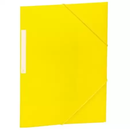 (2033K19) CARCHIVO CARPETA 3 SOLAPAS FOLIO C/GOMAS PP OPACO AMARILLO