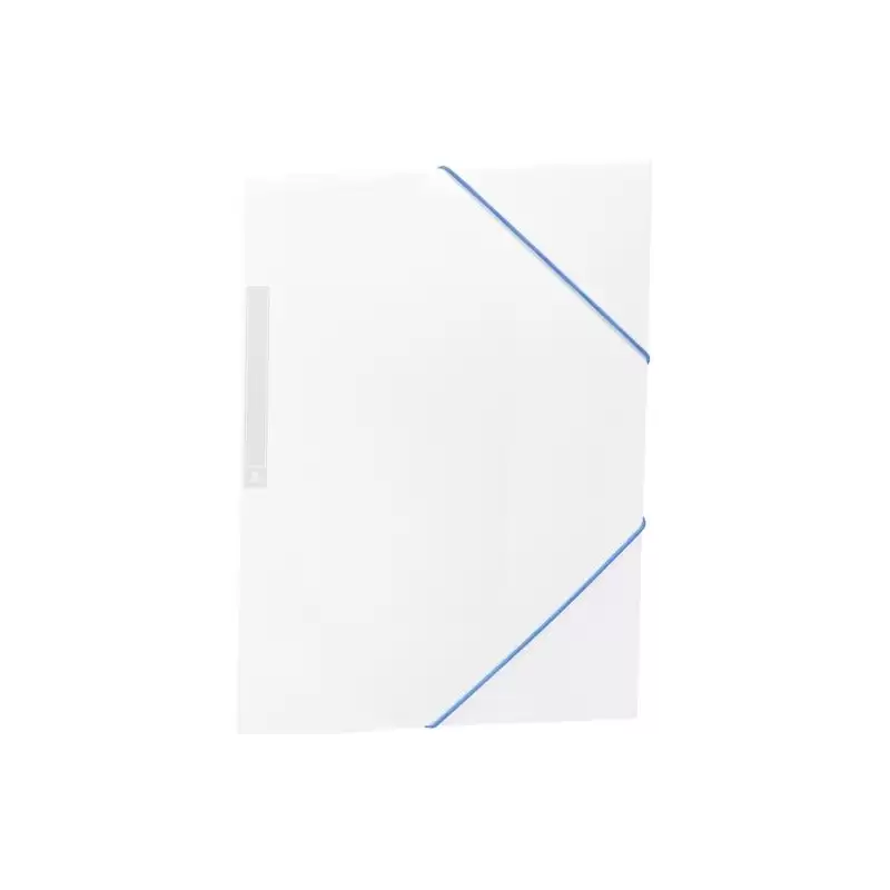 (2033K40) CARCHIVO CARPETA 3 SOLAPAS FOLIO C/GOMAS PP OPACO BLANCO
