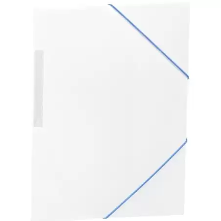 (2033K40) CARCHIVO CARPETA 3 SOLAPAS FOLIO C/GOMAS PP OPACO BLANCO