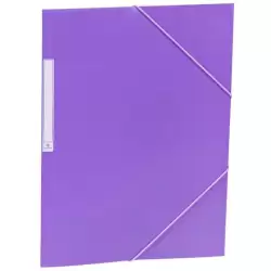 (2033K62) CARCHIVO CARPETA 3 SOLAPAS FOLIO C/GOMAS PP OPACO VIOLETA