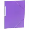 (2033K62) CARCHIVO CARPETA 3 SOLAPAS FOLIO C/GOMAS PP OPACO VIOLETA