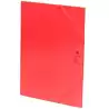(2033L60) CARCHIVO CARPETA 3 SOLAPAS FOLIO C/GOMAS CARTÓN BRILLO LUZ ROSA