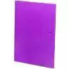 (2033L62) CARCHIVO CARPETA 3 SOLAPAS FOLIO C/GOMAS CARTÓN BRILLO LUZ VIOLETA
