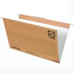 (400021952) GIO CARPETA COLGANTE FOLIO PROLONGADO VISOR CORTO CRISTAL LOMO V KRAFT BICOLOR