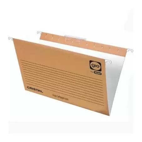 (400021952) GIO CARPETA COLGANTE FOLIO PROLONGADO VISOR CORTO CRISTAL LOMO V KRAFT BICOLOR