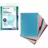 (49081099) CARCHIVO SEPARADORES 10 POSICIONES A4 PP EXTRA FUERTE COLORES METAL
