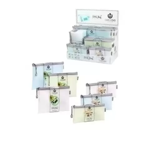 (45014099) CARCHIVO BOLSA MULTIUSOS CREMALLERA EVA SURTIDO TAMAÑO A6 COLORES SURTIDOS