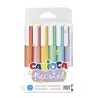 (43033) CARIOCA MARCADOR PASTEL PUNTA BISELADA COLORES - BOLSA PVC DE 6