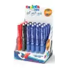 (43044) CARIOCA BOLÍGRAFO TINTA BORRABLE OPPS RETRÁCTIL 0.7MM COLORES SURTIDOS EXPOSITOR 24 UD
