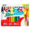 (40567) CARIOCA ROTULADORES JUMBO SUPER LAVABLES C/SURTIDOS ESTUCHE 12+2 UD GRATIS