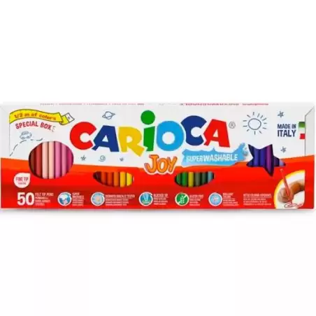(41018) CARIOCA ROTULADORES JOY ESTUCHE COLORES SURTIDOS ESTUCHE 50 UD