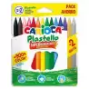 (42714) CARIOCA PLASTICERAS RESISTENTES PLASTELLO COLORES SURTIDOS ESTUCHE 12+2 UD