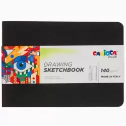 (45222) CARIOCA PLUS BLOC DE PAPEL PARA DIBUJO SKETCHBOOK ENCUADERNADO A5 20H