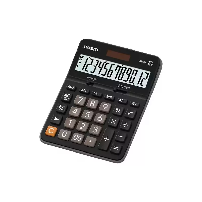 (DX-12B) CASIO CALCULADORA DE OFICINA SOBREMESA DX-12B 12 DÍGITOS NEGRO
