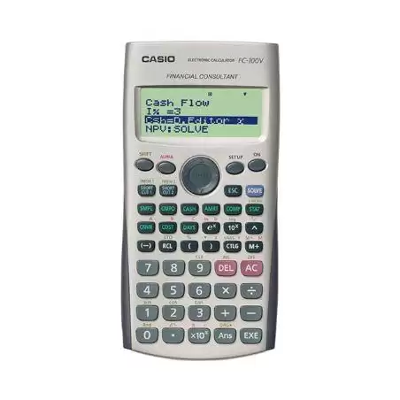 (FC-100V) CASIO CALCULADORA CIENTÍFICA FC-100V PILAS PROGRAMABLE 4 LÍNEAS LCD 10+2 Y 15 DÍGITOS GRIS