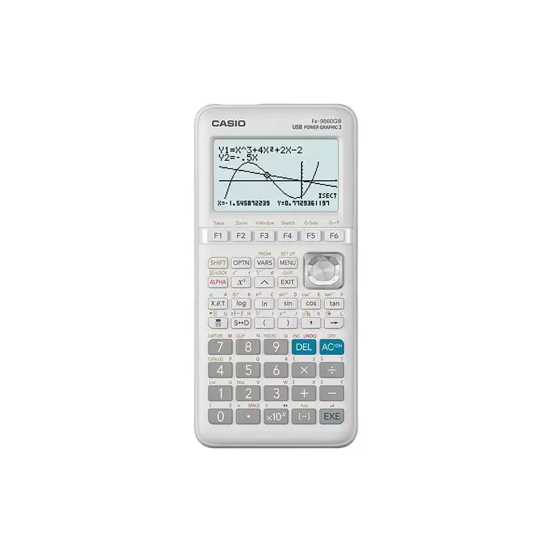 (FX-9860GIII) CASIO CALCULADORA GRÁFICA GRIS 8 LINEAS Y 21 DÍGITOS FX-9860GIII