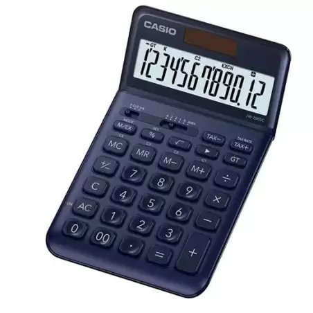 (JW-200SC-NY) CASIO CALCULADORA DE OFICINA SOBREMESA 12 DÍGITOS AZUL MARINO