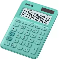 (MS-20UC-GN) CASIO CALCULADORA DE OFICINA SOBREMESA VERDE 12 DÍGITOS MS-20UC