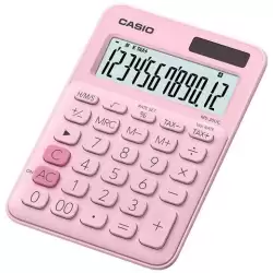 (MS-20UC-PK) CASIO CALCULADORA DE OFICINA SOBREMESA ROSA 12 DÍGITOS MS-20UC