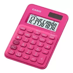 (MS-7UC-RD) CASIO CALCULADORA DE OFICINA SOBREMESA ROJO 10 DÍGITOS