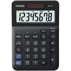 (MS-8F) CASIO CALCULADORA DE OFICINA SOBREMESA NEGRO 8 DÍGITOS MS-8F