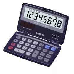 (SL-100VER) CASIO CALCULADORA BOLSILLO 8 DIGITOS PANTALLA GRANDE LCD AZUL MARINO