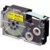 (XR-12YW1) CASIO CINTA PARA ETIQUETADORA 8M X 12MM NEGRO/AMARILLO