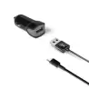 (CCUSBTYPEC) CELLY CARGADOR DE COCHE USB + CABLE USB - USB-C 12W NEGRO