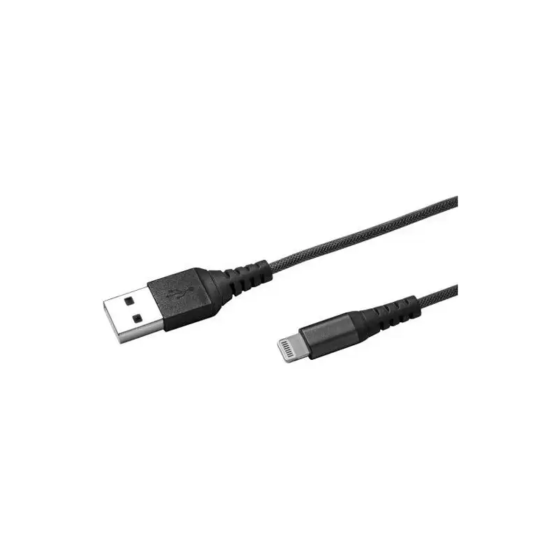 (USBLIGHTNYL25BK) CELLY CABLE USB TIPO USB-A/M A LIGHTNING NEGRO 25 CM