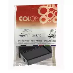(107124) COLOP ALMOHADILLA E/10 NEGRO BLISTER -2U-