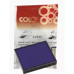 (107310) COLOP ALMOHADILLA E/53 AZUL BLISTER -2U-