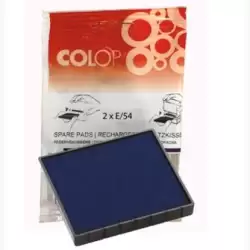 (107324) COLOP ALMOHADILLA E/54 AZUL BLISTER -2U-
