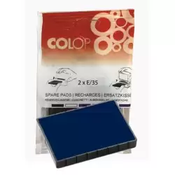 (107335) COLOP ALMOHADILLA E/35 AZUL BLISTER -2U-