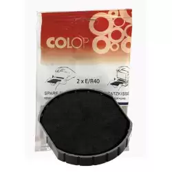 (107404) COLOP ALMOHADILLA E/R40 NEGRO BLISTER -2U-